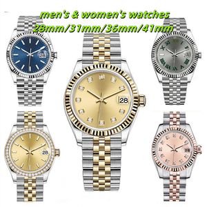 N01 Uhrwerk, hochwertige Herren- und Damenuhr, 31 mm, 36 mm, 41 mm, mechanisches Uhrwerk, 28 mm Quarzwerk, 904 Stahlkette, Saphirspiegel, wasserdicht
