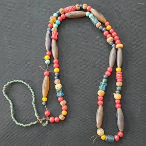 Подвески 1 шт./лот, широкий выбор ожерелья из натуральных агатовых бусин, коллекция пульпированных бусин, древние цепочки для свитеров, этнические