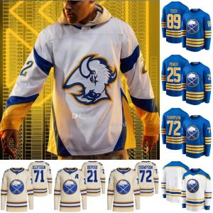 Hockeytröjor Buffalo 53 Jeff Skinner Sabers omvänd retro tröja Alex Tuch Victor Olofsson Kyle Okposo Rasmus Dahlin Owen Power Tage Thomp 50