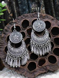 Stud Ethnic Style Metal Long Style Tassel Earrings Retro Premium Earrings Jewelry Ladies GiftC24319