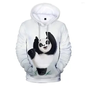 Herrtröjor 2023 3d panda tröjor män kvinnor huva pullover söta barn pojkar flickor hajuku tröja toppar