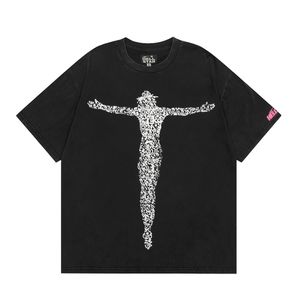 ヘルスターデザイナーTシャツグラフィックグラフィック服の服ヒップスターウォッシュファブリックストリートグラフィティレタリング380