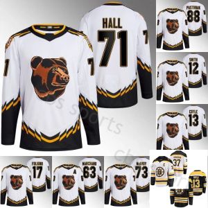 Boston 2023 Reverse Retro Taylor Hall Bruins Jersey Patrice Bergeron Craig Smith Charlie Coyle Nick Foligno David Krejci Brad Marchand Mcavo 65