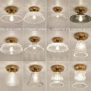 Ceiling Lights Nordic Glass Lamp Retro Loft Vintage Light Russia Dining Room Modern Corridor Copper E27 Lampshade