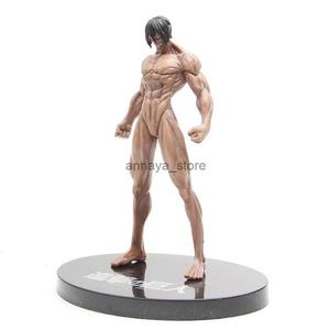 Action Toy Figures Attack på Titan Eren Jaeger förvandlas till en Giant Form Model Toy Action Figure Garage Kits Toys For Boy Desktop CollectiblesL231216