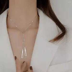 Hänghalsband Enkla silverpläterade smycken halsband mode geometrisk krage krage lämplig för kvinnors bröllopsengagemangsfest