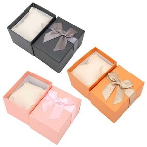 Schmuckbeutel Taschen Verpackung Jewerly Box Uhr Aufbewahrung Bowknot Case Geschenk für Weihnachten Jahrestag Geburtstag239e