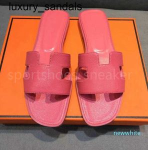 Sandali Orans Italia Piars Pantofole Piatte Paia Paia in vera pelle Paia di marca da donna autentiche Slqq qq