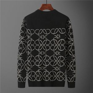 24SS Europe New Men's Sweter Women's 100 Cotton Blotie Wzór niestandardowy logo moda atmosfera luźna ciepła top 1216fy117