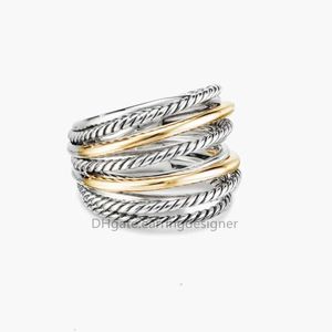 مصمم خاتم الزواج بتصميم الجملة X Twisted Buckle Rings Jewelry Fashion Woman Rings Rings