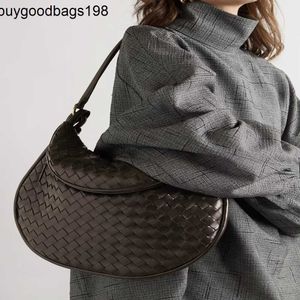 Bottegaaveneta Bags gemellisショルダーバッグ折りたたまれたボッテガベネタジェメリ織り双子ハーフムーンパンマザーアチュースティックジェネレーション