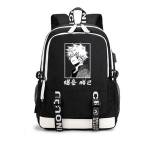 My Heroes Academy Mochila Usb Outdoor Explode com Luxo Superando Minha Grande Capacidade Estudante Bolsa Ao Ar Livre Presentes para Meninos e Meninas