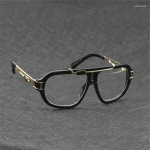 Solglasögon 2023 Fashion European and American Gold Men Women Frog Mirror Women's Casual Glasses 8018