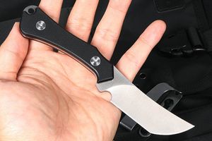 Coltello dritto di sopravvivenza M7697 di alta qualità D2 Lama satinata Finitura CNC Full Tang G10 Maniglia Escursione di campeggio esterna Coltelli da caccia a lama fissa con Kydex