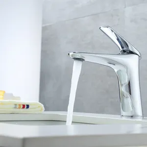 Bathroom Sink Faucets & Cold Water Lavatory Modern Faucet One Hole Mount Tap With 2 Hosefor Taps