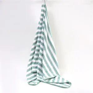 Towel Striped Beauty Salon Bath Absorbent Adult Cotton