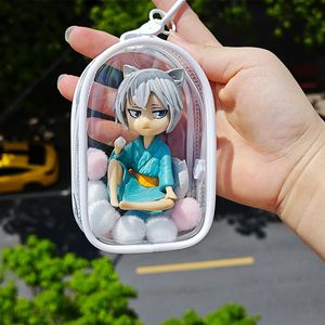 Bag delar Tillbehör Clear Nendroid Figur Transparent Mini Storage Outdoor Shopping Show Pouch för Little DIY Toys OB11 BJD Anime Dolls 231219