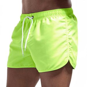 Mäns shorts 2023 män badkläder shorts stammar strandbräda shorts sommar man surf badbyxor mäns kläder fast färg baddräkter1218