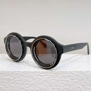 Runde Designer-Sonnenbrille für Herren Z2507U, Sonnenbrille mit schwarzem Acetatrahmen, Metallrand, modische Markenbrille für Damen von höchster Qualität, Lunettes de soleil rondes Designer