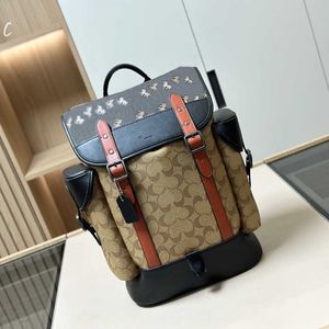 C-tryck lyxig rese väska designer duffel ryggsäck väska män kvinnor läder ryggsäckar skolväska ryggsäck mode ryggpaket axel student bok väska