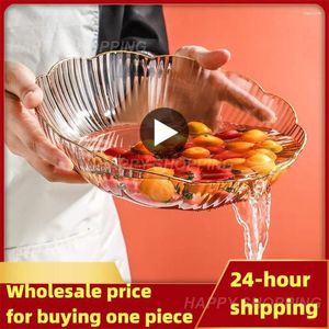 Plates Plastic Snack Plate Ins Wind Fruit Tray Kitchen Accessories Basket Dinnerware Phnom Penh Pattern Storage Pet