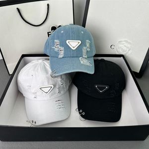 カップルサマーホリデーデザイナーボールキャップ洗浄された三角形の文字casquette201k