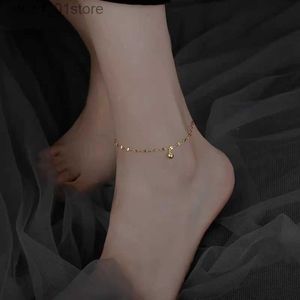 Anklets 925 Sterling Silver Round Bead Anklet Fashion Simple Temperament Anklet Birtay Gift To Women's Fine Jewelry Free ShippingL231219