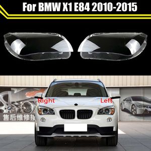 Car Front Protection Case Shell Transparent Auto Caps Headlight Housing Lens Glass Cover Lampshade Lamp for X1 E84 2010~2015