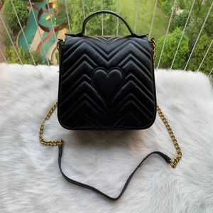 Borsa di top di qualità a 4 colori da donna con spalla oro e argento a catena crossbody pura borsetta a traversa con telassa per tela per telaio 292p