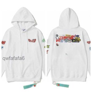 2023 Dupes Reps Hoodrich Pull Lång ärm Polo Hoodie Women Full Zip Up Mens Designer Hoddie Offwhite Felpa White S12 Ilg7