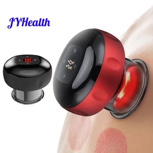 Back Massager JyHealth Electric Vacuum Cupping Skin Screating Massager burkar Body Heat Guasha Sug Cups Therapy Set Health Care Portable 231218