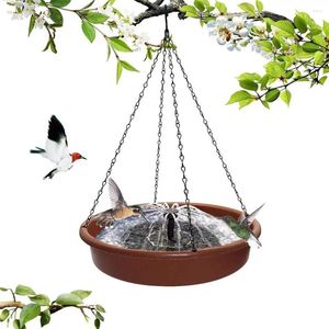 Other Bird Supplies Hanging Feeders Bath Tray S-shaped Hook Plastic Fountain Water Drinker Outdoor Feeder Pet Garden Yard Decor