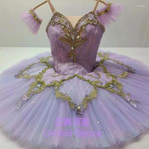 Stage Wear Modello raffinato Costumi tutu di balletto per uccelli lilla di dimensioni personalizzate professionali di alta qualità