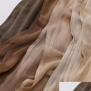 Scarves Plain Modal Hijabs Muslim Soft Viscose Voile Scarfs Fashion Women Shawls For Lady Drop Delivery Fashion Accessories Ha Dhue8