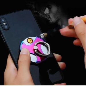 Metal Outdoor Windproof Tungsten Wire Lighter USB Rechargeable Multifunctional Phone Holder Electric Creative Men's Gift