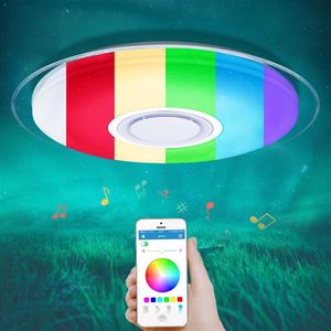 Modern LED ceiling Lights RGB Dimmable 25W 36W 52W APP Remote control Bluetooth Music light foyer bedroom Smart ceiling lamp273y