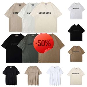 Christmas Discount~ TShirts Ess TShirt Mens essen T Shirts Thick Cotton Version Summer Designers Tees Fashion Tops Man Casual Letter Polos Clothing Shorts Sleeve