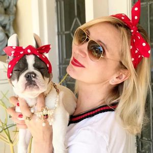 Dog Apparel Pet Headgear With Master Headwear Teddy Bow Hat Girls Turban Knot Hair Bands Head Wrap Puppy Knitted Headband Gift