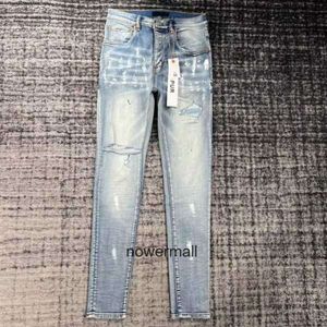 Broderi amari street amirl hole amirlies för am rippade amis hög imiri amerika amiiri män lila överdimensionerade jeansdesigner patch mens denim jeans ny mode s jd58