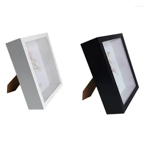 Frames Display Frame Floating Specimen Pressed Flowers Po Picture Box Holder 3D Artwork Flower Tabletop Storage Stand Easy Install