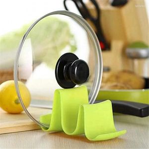 Contenitori per cucina 1 pz plastica semplice pratico coperchio per pentola supporto coperchio guscio supporto per mensola colore casuale