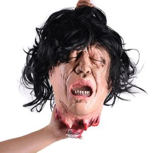 Supplies Other Event Party Supplies Broken Head Haunted House Secret Room Escape Simulation Human Head Movie Horror Severed Head Creative T