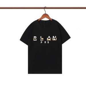 Designer Luxury balans Classic T-shirt short sleeve suitable for men and women pure cotton hot print drop glue font casual loose top