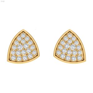 Wholesale Diamond Earrings Manufacturer in Rose Yellow Gold and Stud with Vvs-vs Natural Available for Partywear