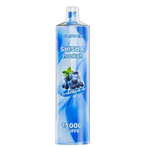 vapme shisha 15000パフ処理可能な蒸気ペンEコントロール充電式25mlポッド蒸気24色の在庫