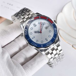 Мужские часы высокого качества дизайнерскиеOmegwatches мужские морские коньки со стальной лентой кварцевые модные часы для отдыха с доставкой