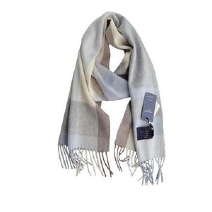 Зимний дизайнерский шарф унисекс из 100% кашемира для женщин и мужчин, брендовые роскошные классические шарфы в клетку большого размера, пашмины, бесконечность Sca247N