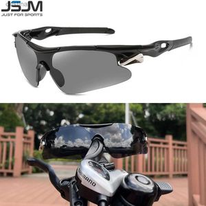 Sunglasses JSJM Outdoor Men Cycling Sunglasses Road Bicycle Mountain Riding Protection Sports Glasses Goggles Eyewear MTB Bike Sun GlassesL231218