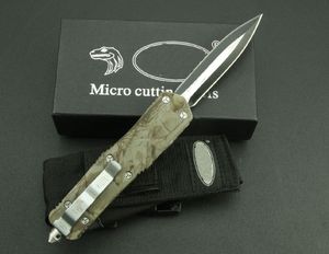 Nowe mikro technologie D/E OTF Auto Nóż 440C Stal Blade, Aluminium cynku, aluminium aluminiowe, kempingowe noże taktyczne EDC Pocket Nżifes UT85 BM 3300 3400 4600