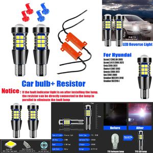 Novas luzes decorativas 2X LED 921 luz reversa W16W T15 Canbus para Hyundai Accent 2 3 4 5 Elantra Genesis Getz Grandeur Creta 2016 2017 2018 2019 2020